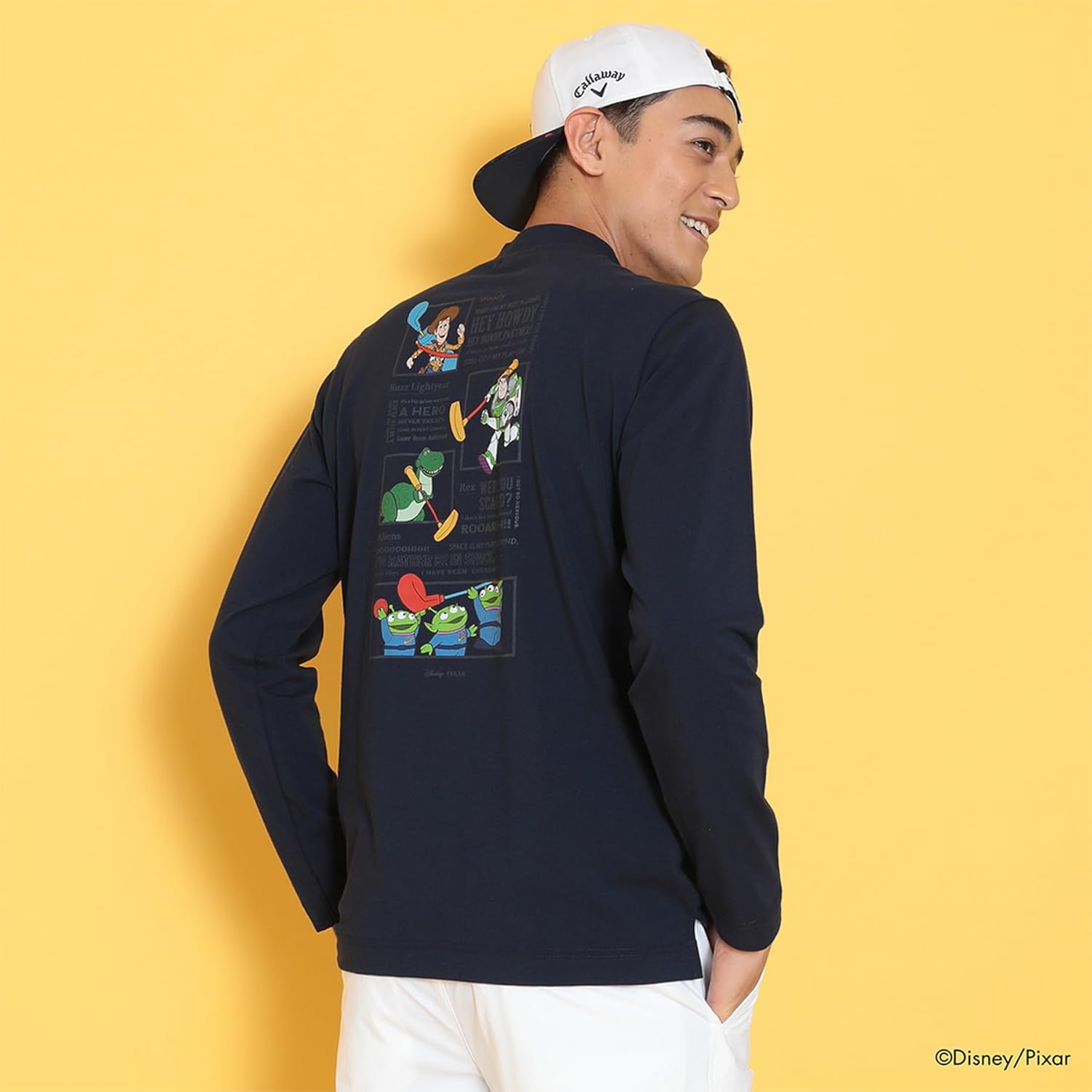 Amazon | [キャロウェイ] メンズ 長袖 モックネックシャツ [TOY STORY